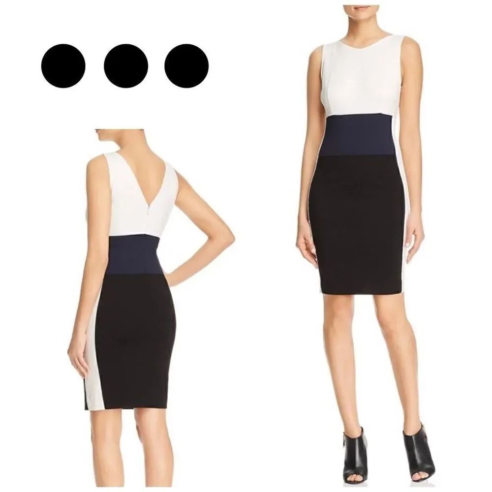 Three Dots color block sheath dress. NWOT